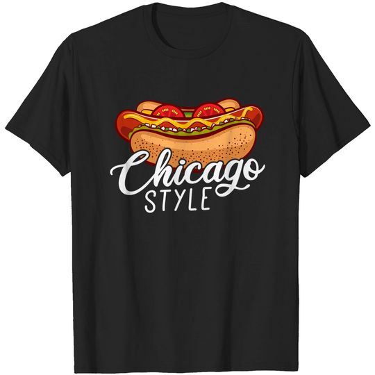 Little Chicago T-Shirt Chicago Style HOT DOG Gift Hotdog