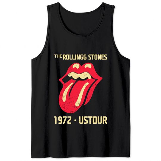 Vintage Rolling Stones US 1972 Tour Tank Tops