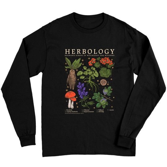 Harry Potter Herbology Plants V2 Long Sleeves