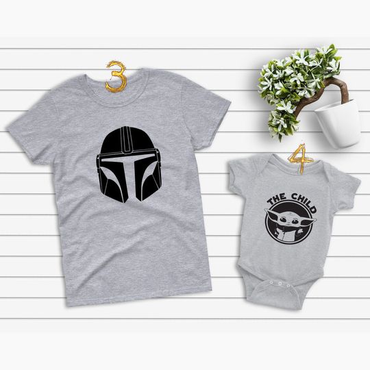 Father and Baby Shirt, Dadalorian And Son Shirt, Matching Shirt for Dad and Son, This Is The Way Custom Shirt