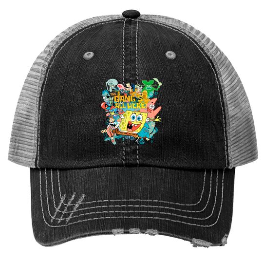 Spongebob Squarepants The Gangs All Here! Trucker Hats
