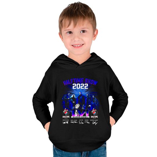Halftime Show 2022 Super Bowl Lvi Signatures Kids Pullover Hoodies
