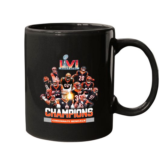 Cincinnati Bengals LVI Super Bowl 2022 Champions Mugs