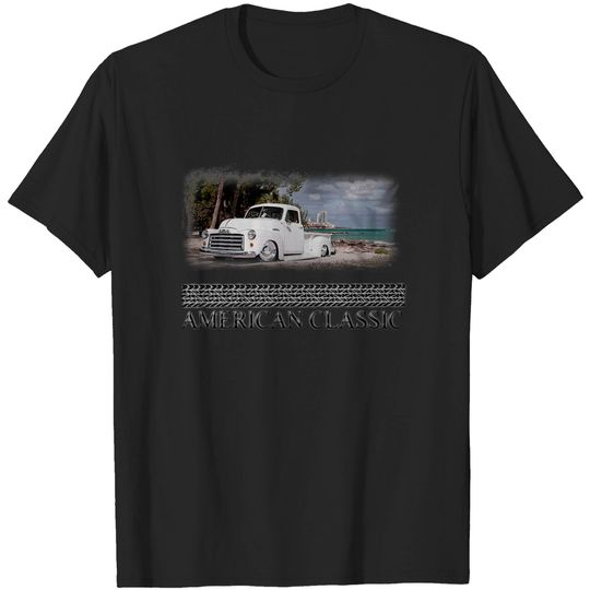 American Classic Hotrod 1950's Pickup Truck Custom Hotrod Beach T Shirt for Men