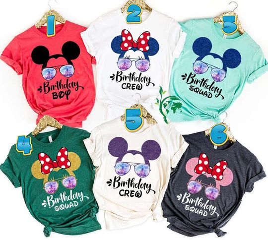 Disney Birthday Shirt, Disney World Shirt, Disney Birthday Girl, Disney Family Shirt, Disney Squad Tshirt