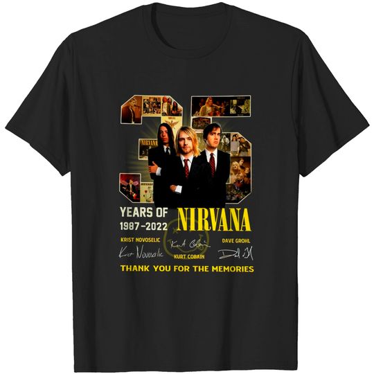 Nirvana Music Band 35th Anniversary T-Shirt