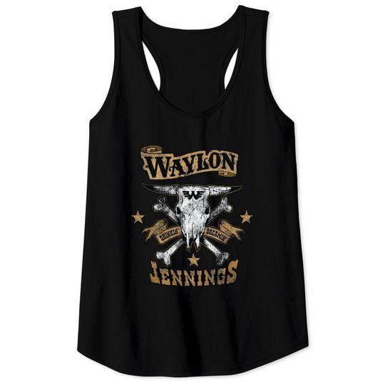 Waylon Jennings Logo Design Classic Tank Tops