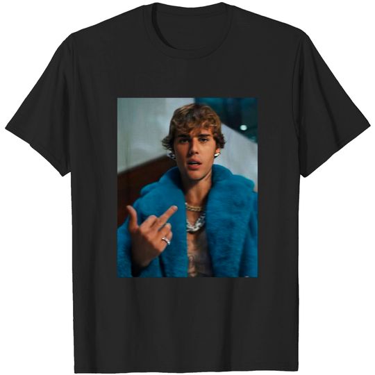 Justin Bieber Middle finger attitude T-shirt