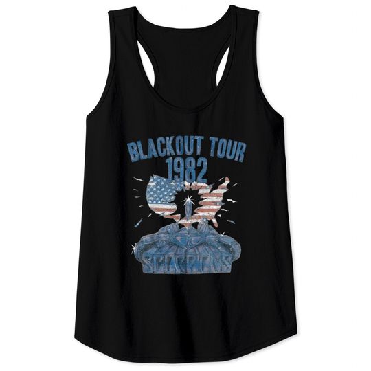 Scorpions Rock Band Blackout Tour 1982 Tank Tops