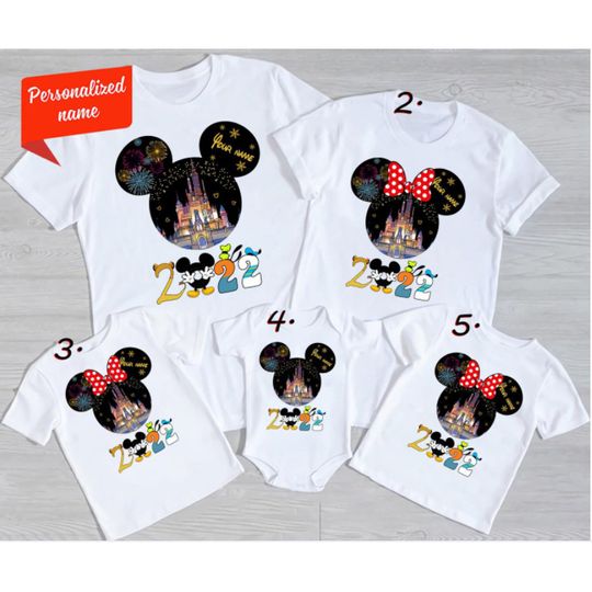 Discover 2022 Disney Family Trip Walt Magic World Family Matching T Shirt