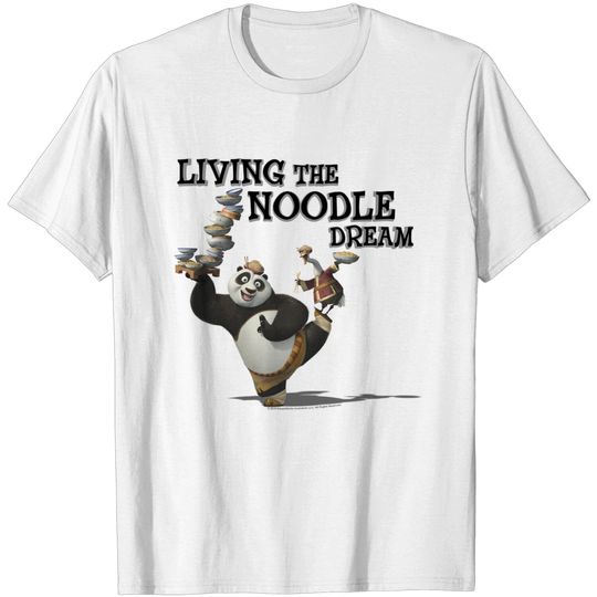 Chibi Panda T-Shirt Kung Fu Panda Po And Mr. Ping Living The Noodle Dream