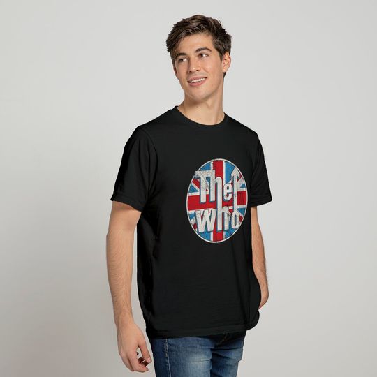 The Who Official Distressed Union Jack Circle Logo T-Shirt