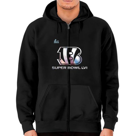 Cincinnati Bengals Super Bowl LVI Bound Shimmer Zip Hoodies