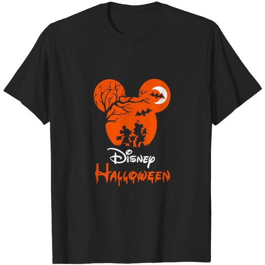 Disney Halloween Couple Mickey Minnie T Shirt