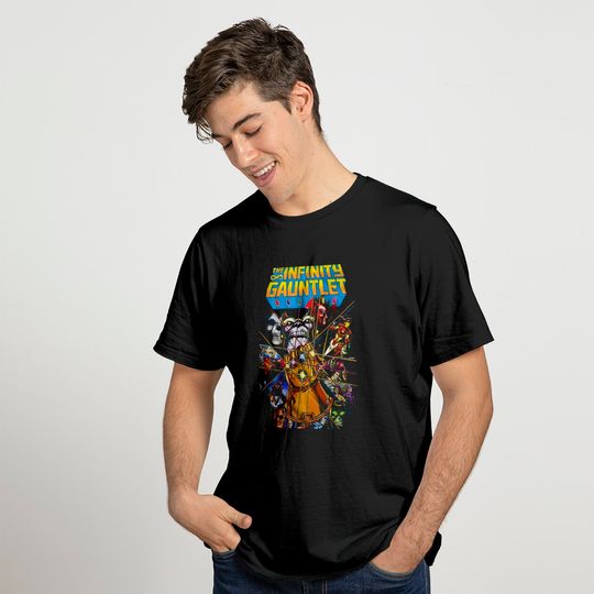 Thanos Avengers Infinity Gauntlet Hulk Spider-Man Iron Man Strange Adult Tee Graphic T-Shirt for Men Tshirt Clothing