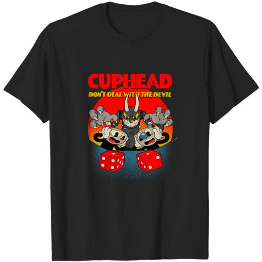 Cuphead And Mugman Devil's Dice Video Game T-Shirt