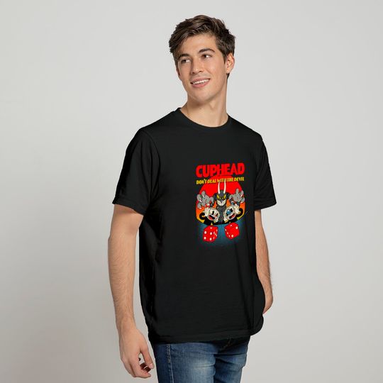 Cuphead And Mugman Devil's Dice Video Game T-Shirt
