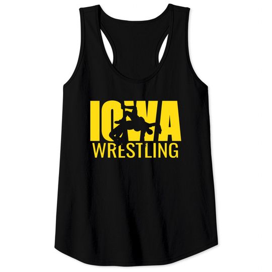 Iowa Wrestling Freestyle Wrestler Gift The Hawkeye Tank Tops