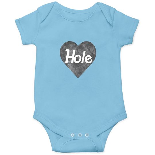 Hole Rock Band Black Heart Logo Onesie