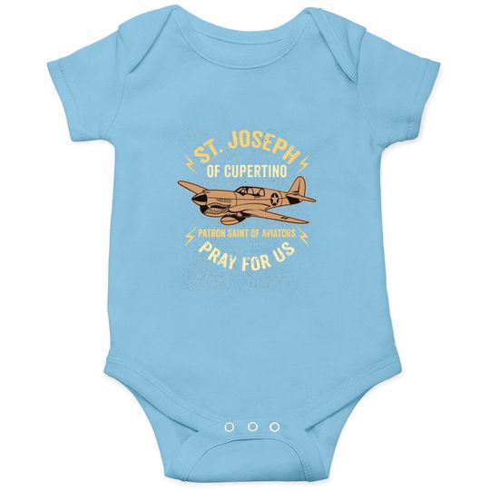 St Joseph Of Cupertino Patron Saint Of Pilots Avia Onesie
