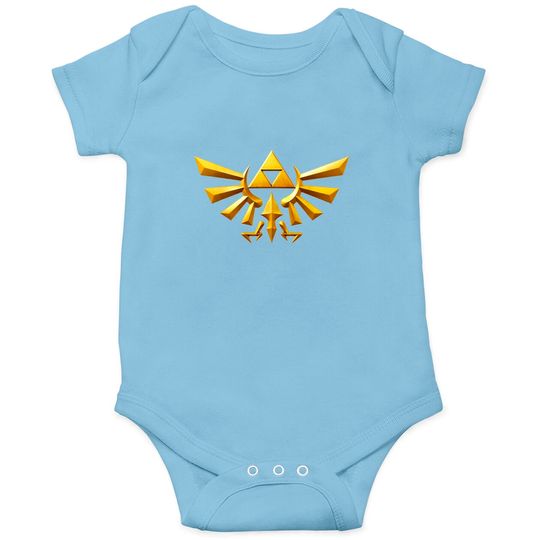 Nintendo Zelda Hyrule Crest Iconic Golden Triforce Onesie