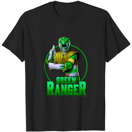 Power Rangers Green Ranger Simple Portrait T-Shirt