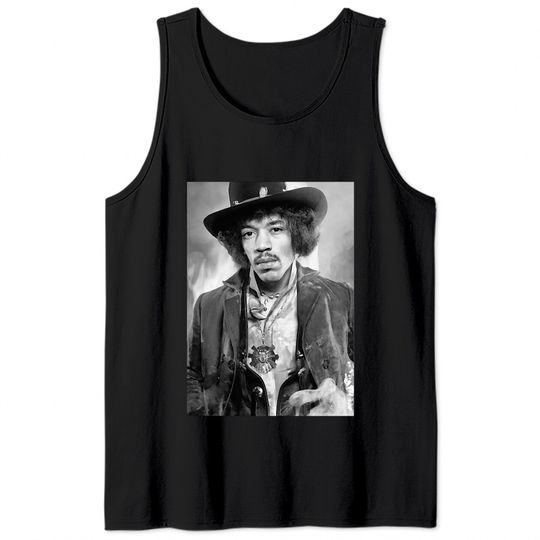 The Music Legend - Jimi Hendrix Art - Tank Tops