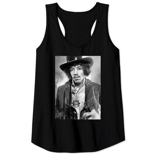The Music Legend - Jimi Hendrix Art - Tank Tops