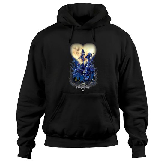 Kingdom Hearts Group Shot Logo Hoodies