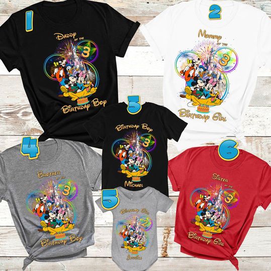 Disneyland Shirt Disney Birthday Shirt Birthday Boy Girl Disneyworld  Shirt