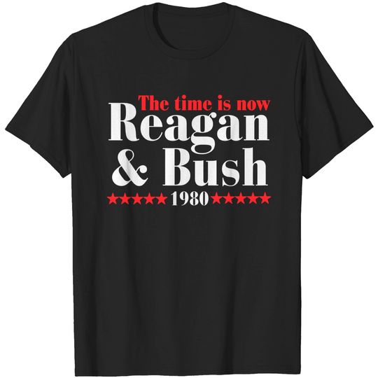 Reagan Bush 80 Ronald Reagan 1980 Campaign T-Shirt