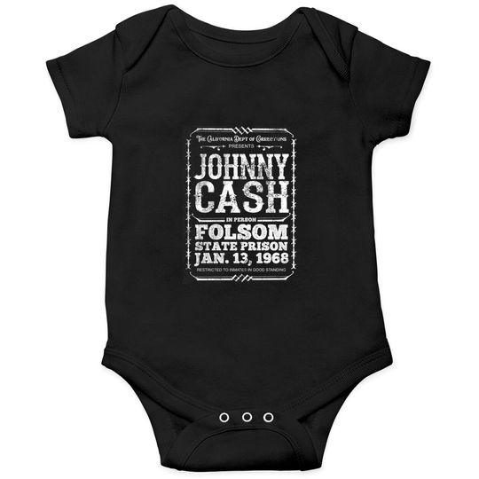 Cash at Folsom Prison, distressed - Johnny Cash - Onesie