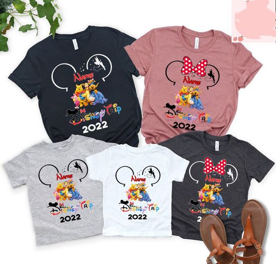 Disney Family Winnie The Pooh Disney Trip 2022 Shirt