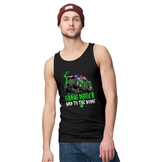 Grave Digger Bad Tot The Bone Tank Tops