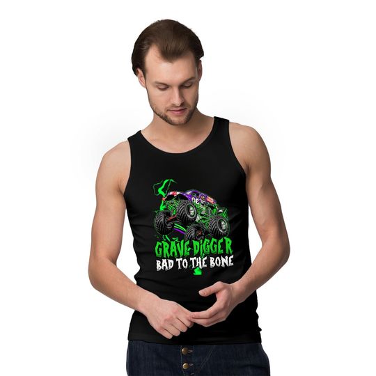 Grave Digger Bad Tot The Bone Tank Tops