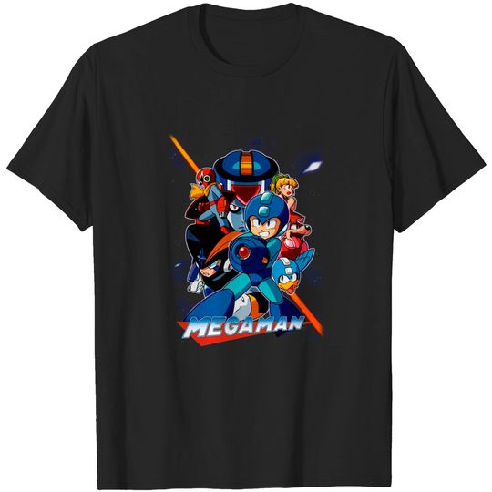 Mega Man Rockman Video Game Character T-Shirt Tee