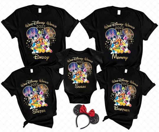 Personalized 2022 Disney Family Matching T Shirt