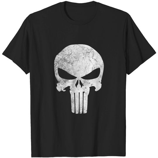 Skull With Headdress T-Shirt Marvel Punisher Skull Symbol Distressed
