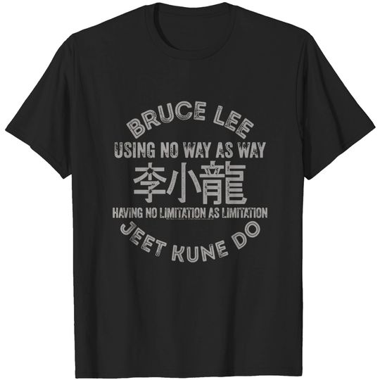 Bruce Lee Chinese Martial Arts Jeet Kune Do Adult T-Shirt Tee No Limitation Icon