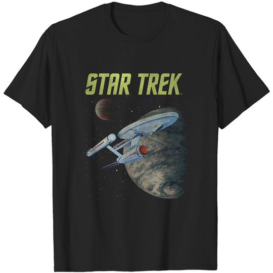 Star Trek The Original Series Enterprise Poster T-Shirt