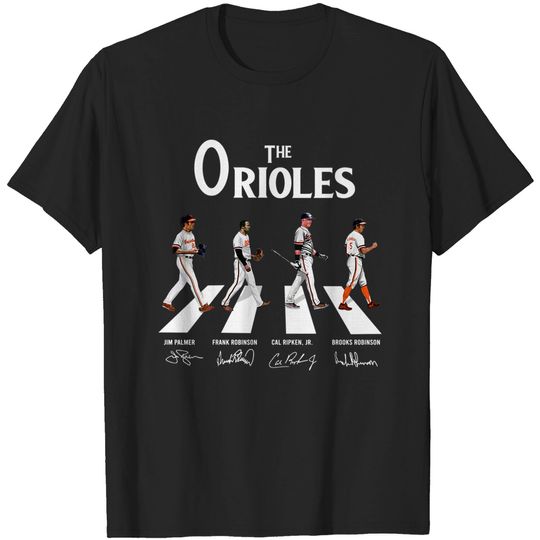 The Orioles Shirt Walking Abbey Road Signatures Shirt
