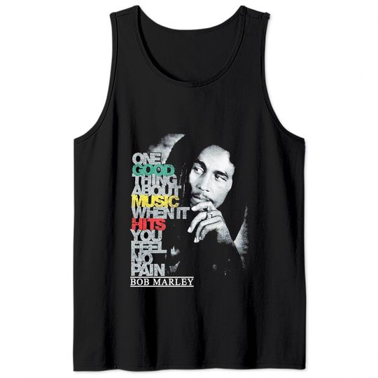 Bob Marley Good Music Hits Tank Tops