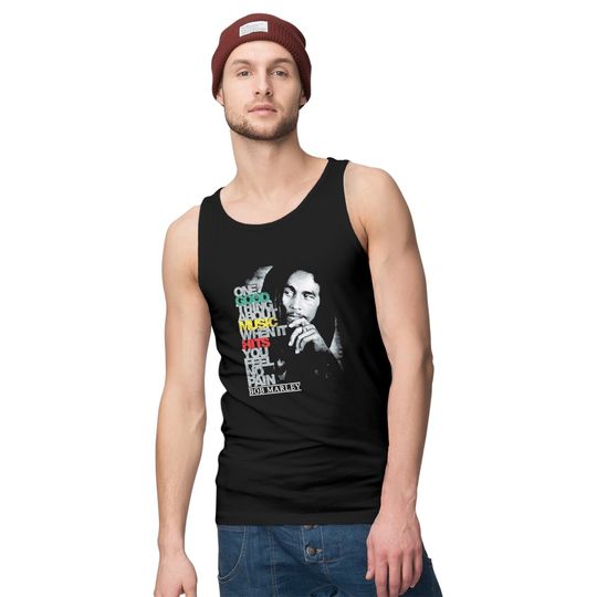 Bob Marley Good Music Hits Tank Tops