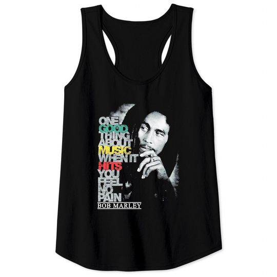 Bob Marley Good Music Hits Tank Tops