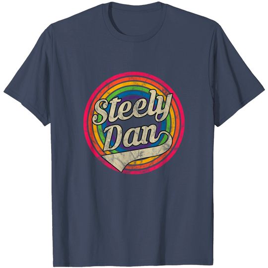 Steely Dan - Retro Rainbow Faded-Style - Steely Dan - T-Shirt