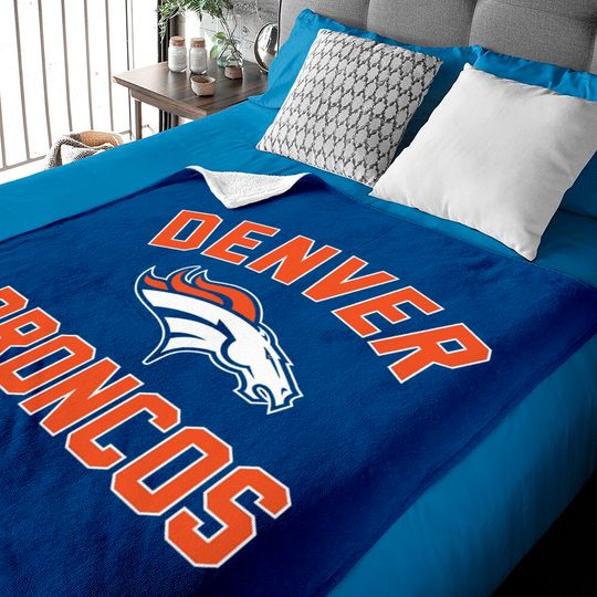 football Denver Broncos Football Baby Blankets