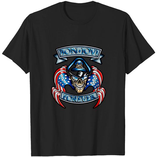 Bon Jovi Forever Skull Logo Men's T-Shirt