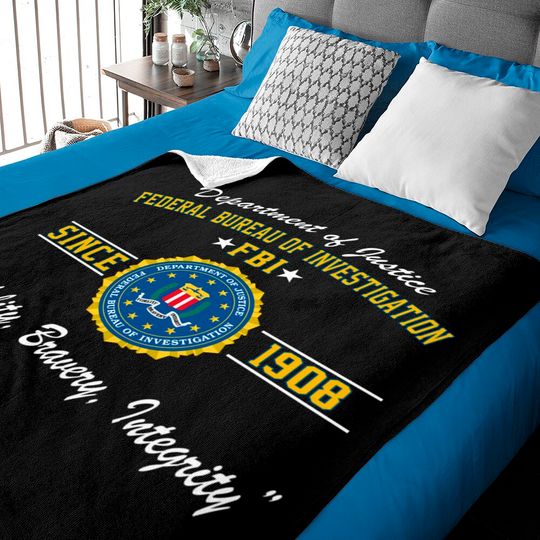 Discover Federal Bureau Of Investigation Fbi Baby Blankets