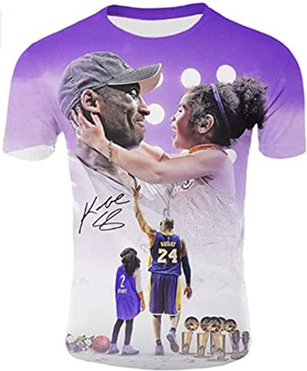 Kobe Bryant R.I.P Basketball Superstar Number 24 No. 8 T-Shirt