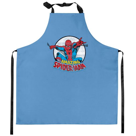 Amazing Spider-Man Retro Vintage Graphic Kitchen Aprons